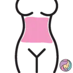 Depilación femenina abdomen con cera